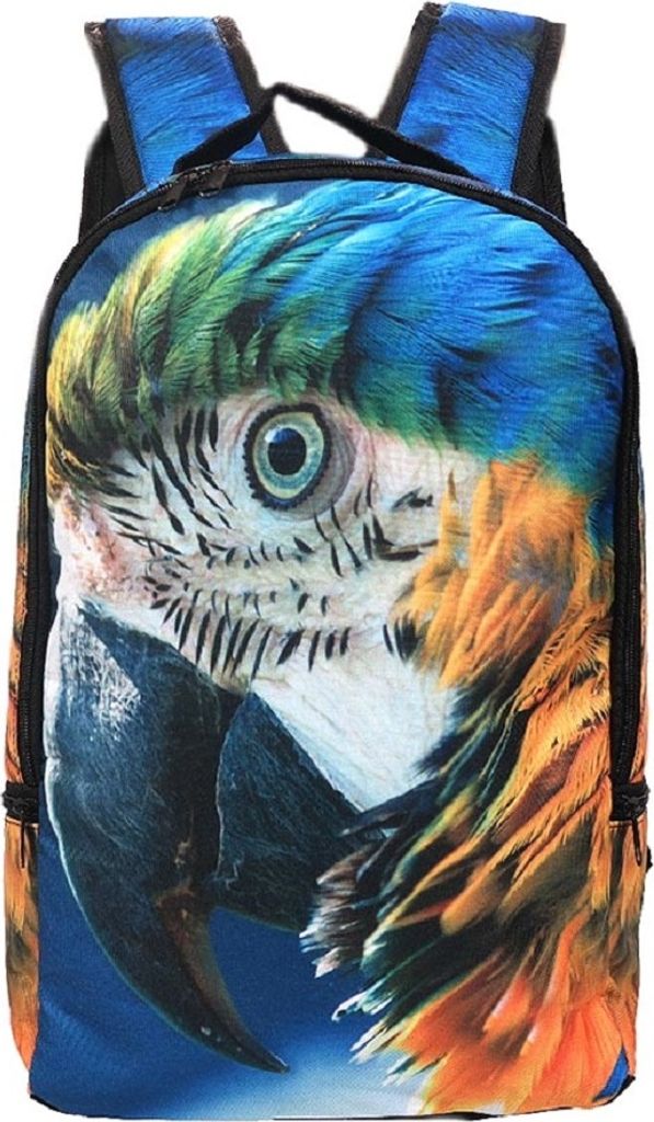 Rucksack Papagei, 42x28x12 cm, Tier Tiere Wildtiere Eyecatcher Rucksäcke Tasche Taschen Ara