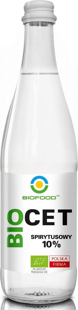 OCET SPIRYTUSOWY 10 % BEZGLUTENOWY BIO 500 ml - BIOFOOD