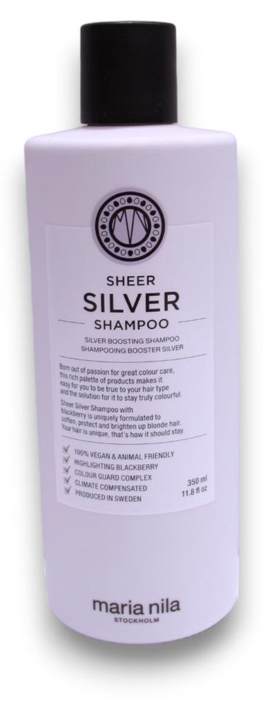 Maria Nila, Sheer Silver, Paraben-Free, Hair Shampoo, For Immagine del prodotto 