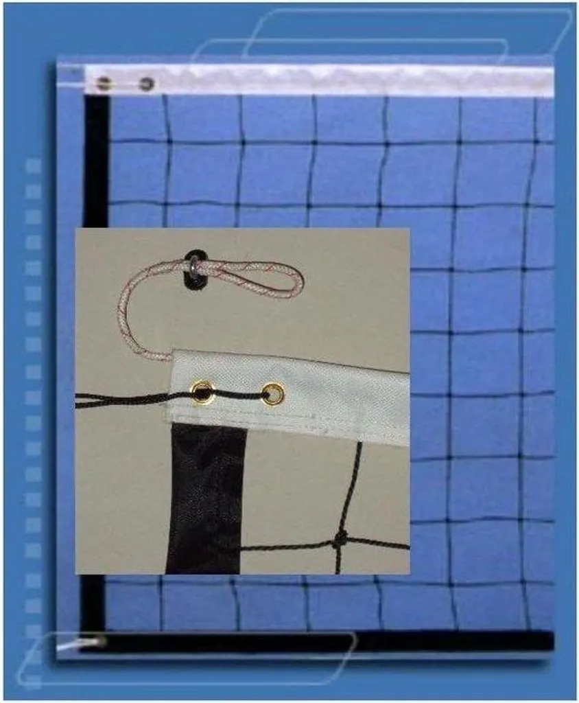 Filet de volley-ball 9,5x1m avec corde de tension en Polyamide résistant
