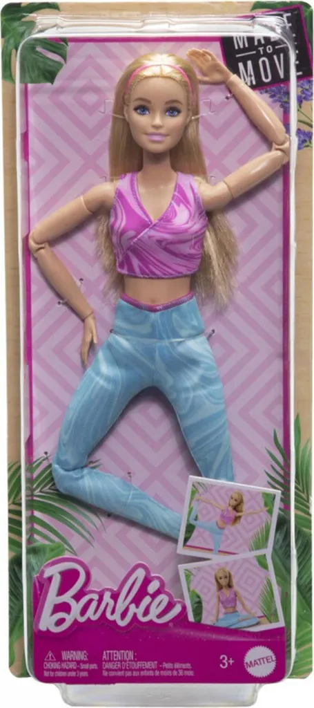 Barbie Made to Move C poupée ultra-flexible pour poses de gym et yoga