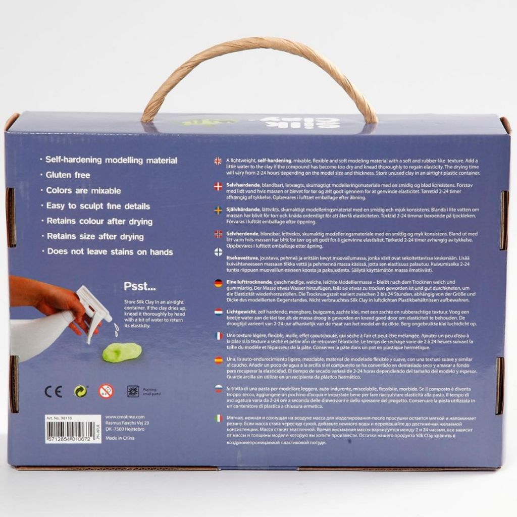 Silk Clay-Set mit Werkzeugen – 28 Tönchen Produktbild 