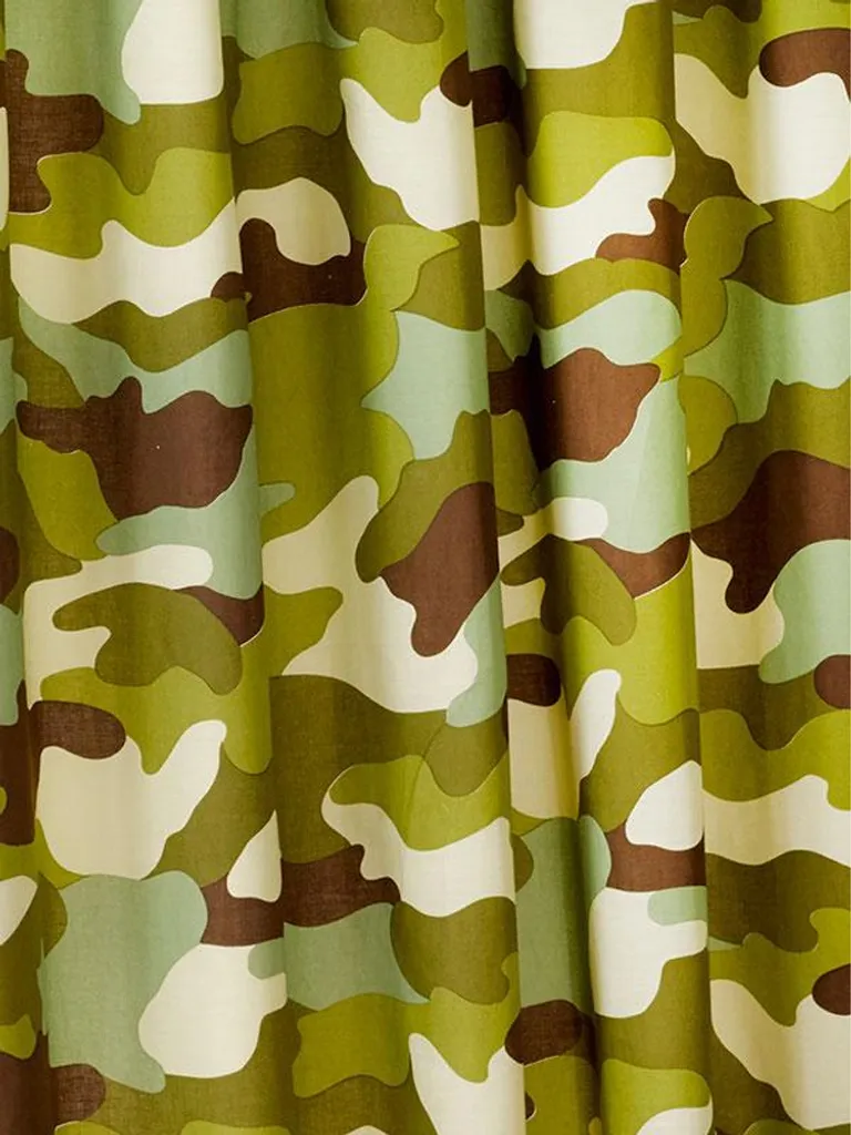 Rideaux de Décoration Militaire pour Chambre Garçon - Lot de Deux