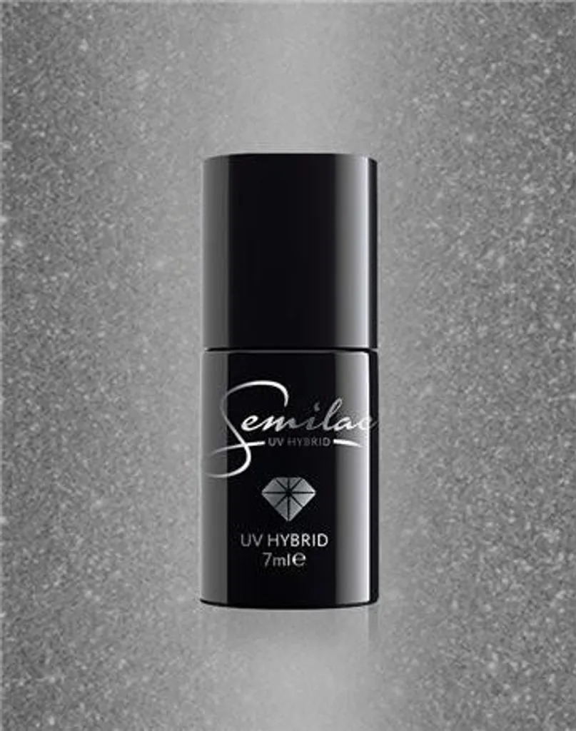 Semilac 107 Steel Gray 7ml: Grigio Metallico per Unghie Effetto Specchio