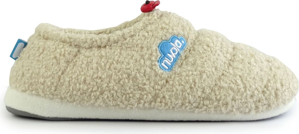 NUVOLA. Hausschuhe Herren Damen rutschfester Sohle warm gepolstert bequem creme 36/37 EU - UNCLSHEP