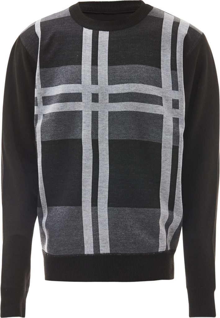 Colina herren pullover - schwarz grau, XXL