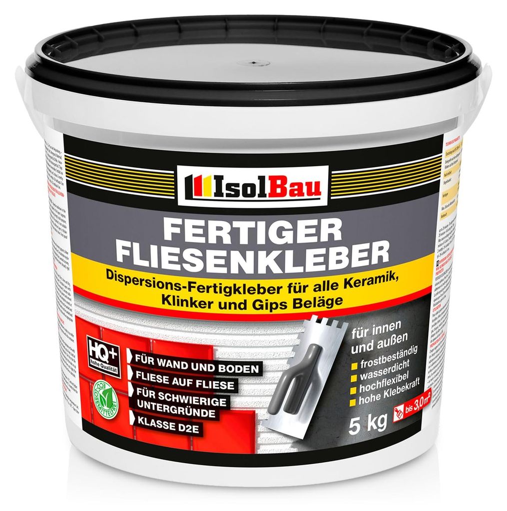 Isolbau Fertig-Fliesenkleber 5 kg Dispersionskleber Produktbild 