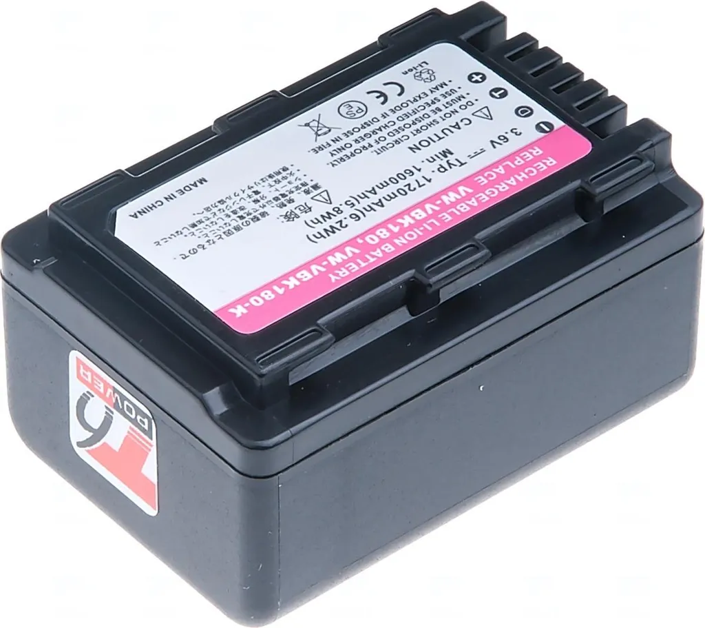 Batterie VW-VBK180 : solution autonomie pour votre caméscope Panasonic