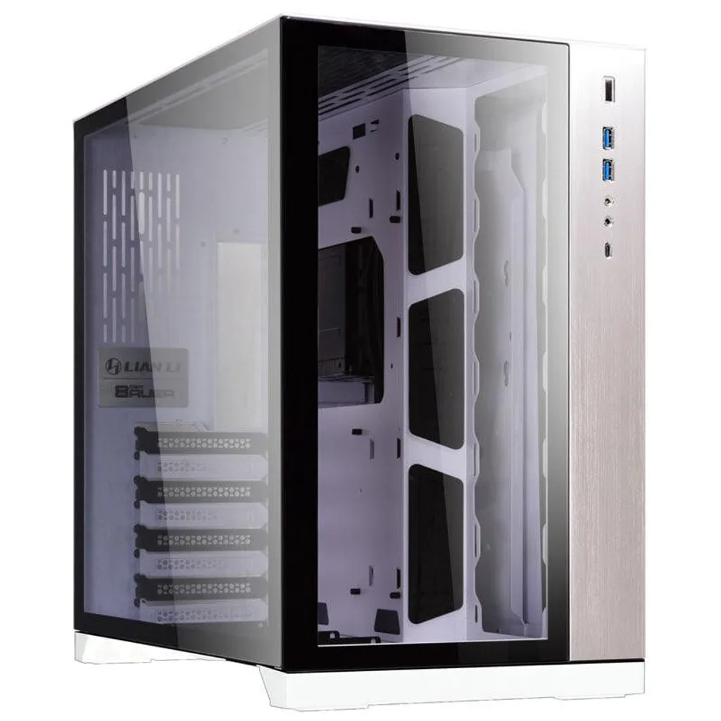 Lian Li PC-O11 Dynamic Midi-Tower Blanc : Design Double Verre Trempé