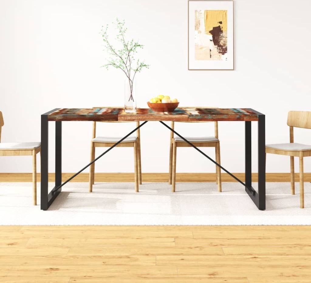 The Living Store Esszimmertisch Altholz Massiv 180 cm