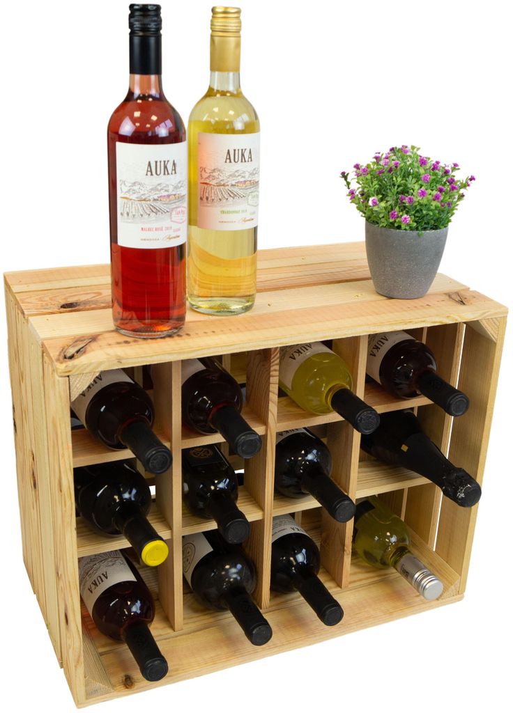 Flaschenregal Henry "12er Natur" Produktbild 