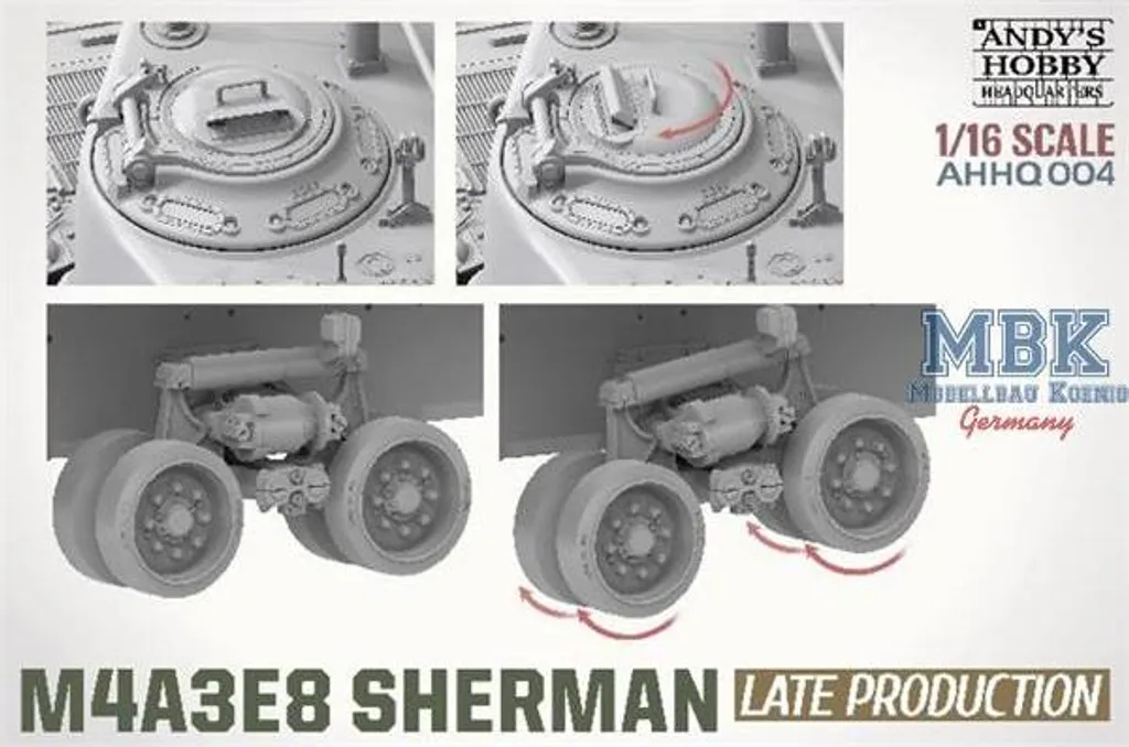Char M4A3E8 Sherman Easy Eight 1:16 Maquette de Blindé de Combat - 7