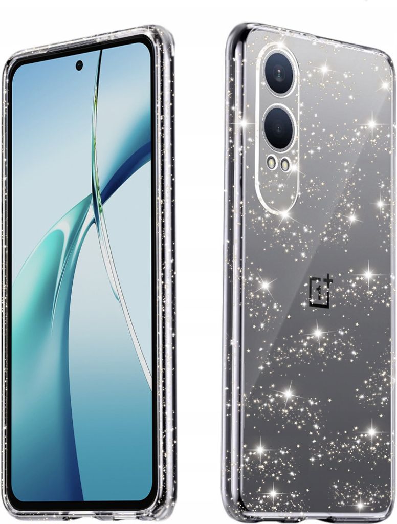 Techsuit Sparkle Skin Back Cover Hülle für OnePlus Nord CE 4 Lite - Transparent
