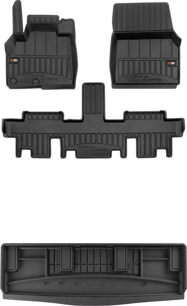 FROGUM Gummimatten Auto Fußmatten + Kofferraummatte für Renault Espace IV 2002-14