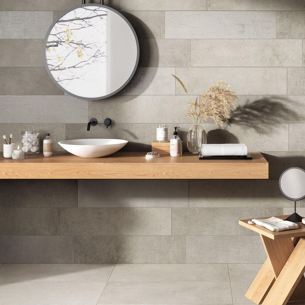 Fliesen Betonoptik Grau 20x80 cm CASA39 Rondine Loft