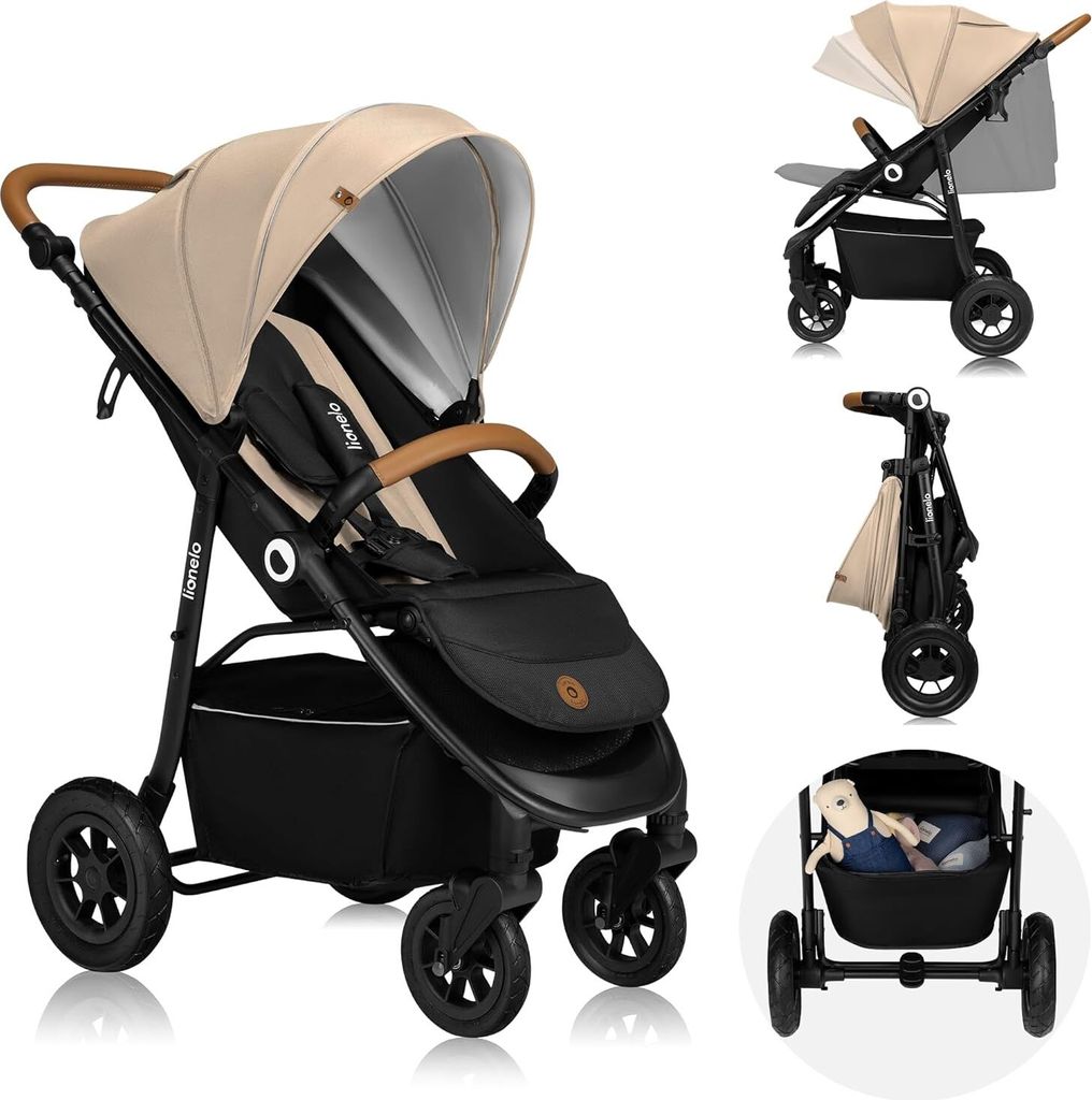 LIONELO Natt wózek spacerowy Wózek do 22 kg, pełna Zdjęcie produktu 24