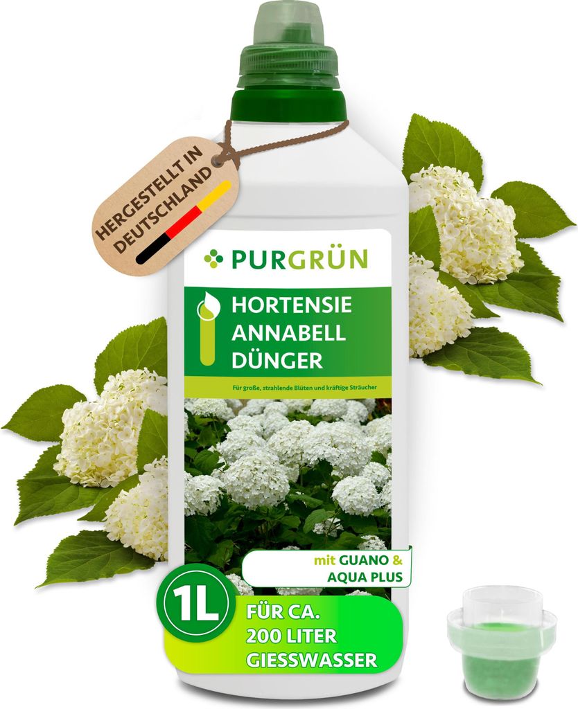 Purgrün Hortensie-Annabell-Dünger 1 Liter,