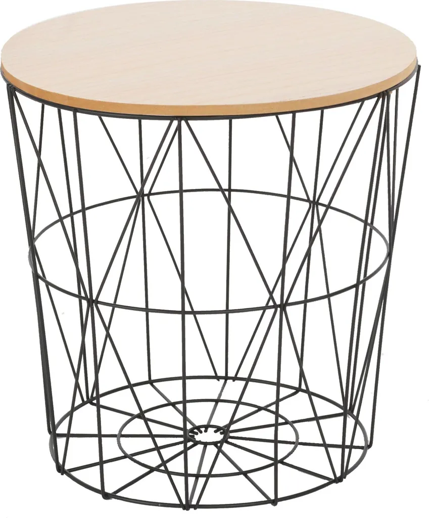 Table Basse Fil de Fer Noire Tutumi SG1710-23 - Structure Géométrique