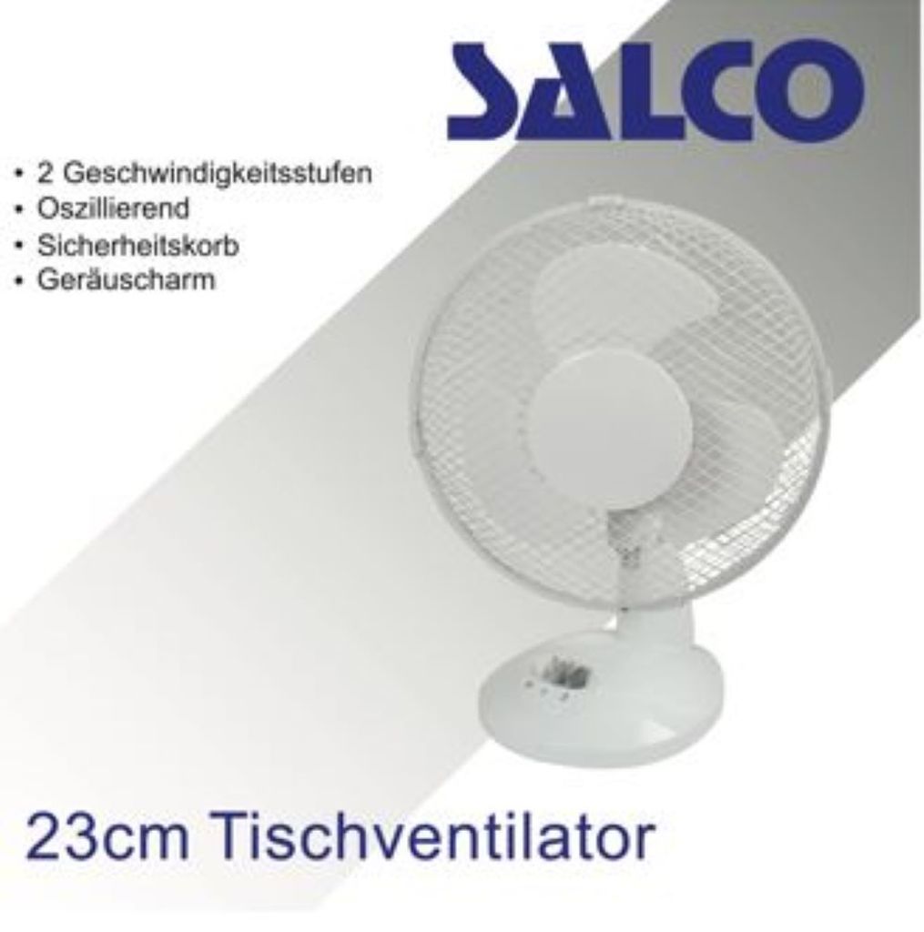 Salco STT-23.1 Tischventilator 50W weiß Produktbild 4