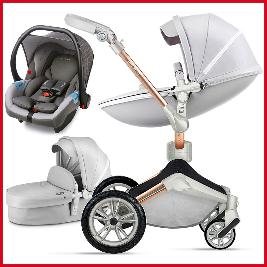 Kinderwagen 3in1 Komplett Set  Autositz Kombi-Kinderwagen  Babyschale 1000 NEU 