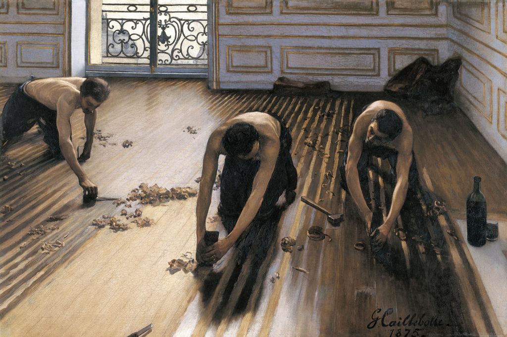 Gustave Caillebotte Kunstdruck Bild - Die Parkettschleifer, 1875 (120 x 180 cm)