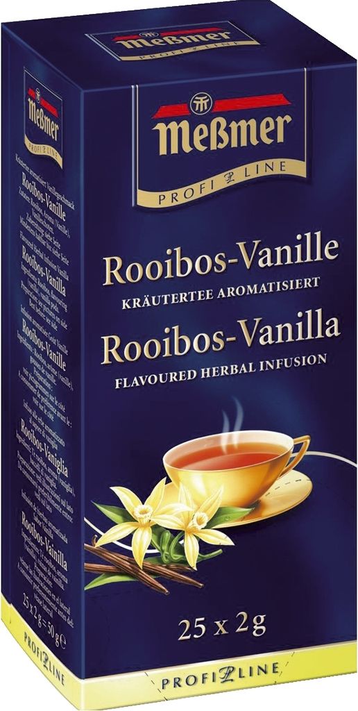 Meßmer Profiline Rooibos Vanille Tee aromatisiert 25 Teebeutel