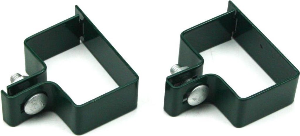 2x Endschelle 40 x 60 mm Zaunpofsten Zäune Pfostenschelle Zaun Pfosten