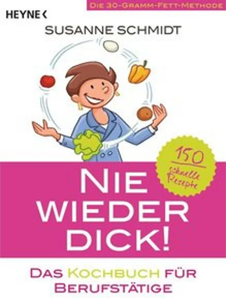 Livre de recettes minceur Nie wieder dick spécial cuisine rapide