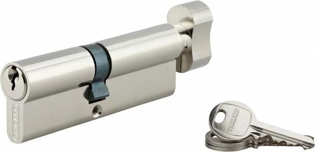 Zylindrischer Knopf 90 x 32 mm, Nickel, 3 Klammern