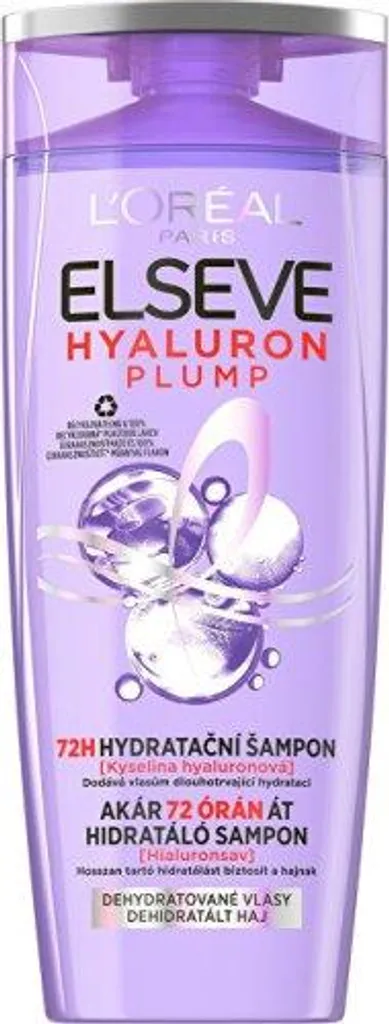 Elseve Hyaluron Plump L'Oréal Shampoing 1000ml à l'Acide Hyaluronique