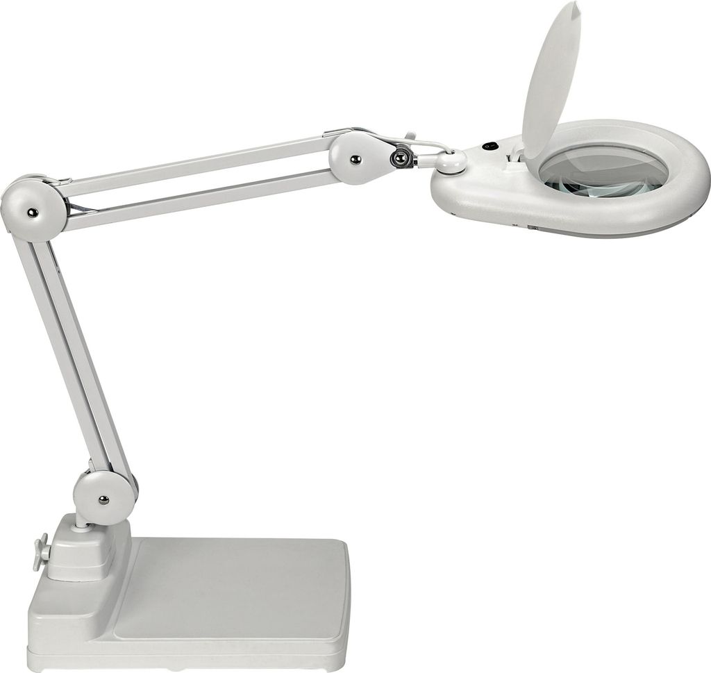 MAUL Lampe loupe MAULviso LED 6.500 K Pied blanc Image du produit 