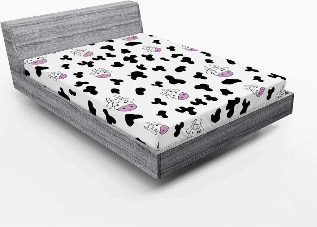 Lenzuolo Sotto 180x200 ABAKUHAUS Microfibra Hotel Quality Mucche