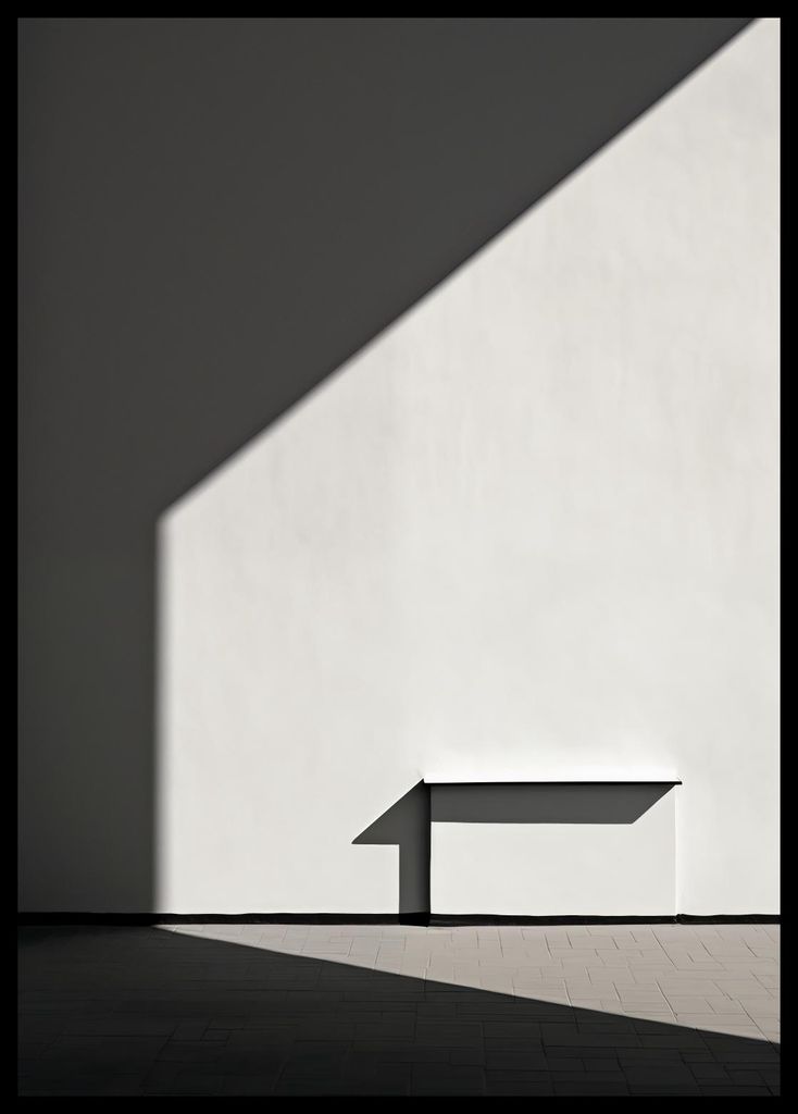 Plakat 42x59,4cm Kontrast von Licht und Schatten