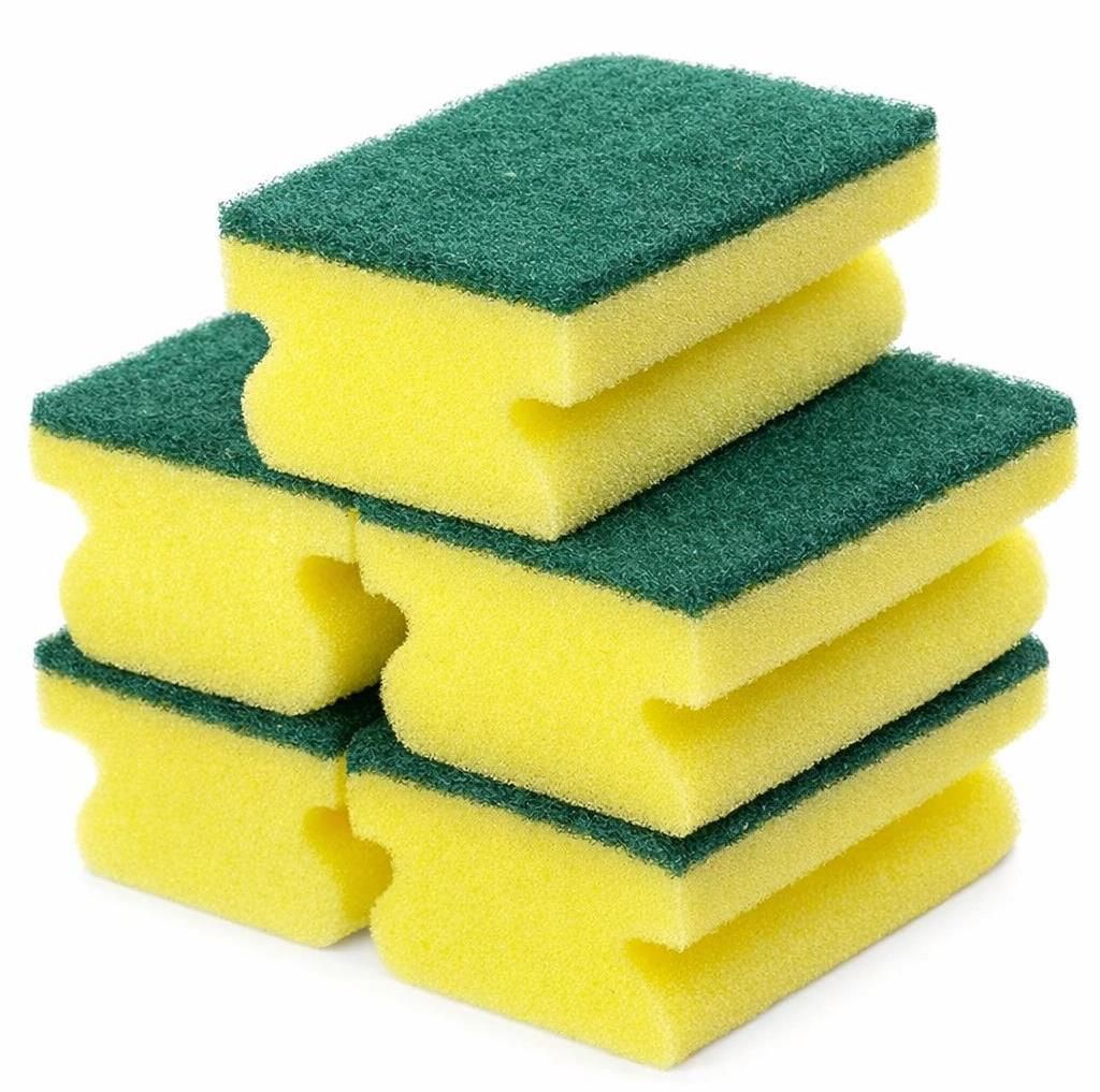 100er Set Küchenschwamm | Topfschwamm | Putzschwamm - Scheuerschwamm | Topfreiniger 95x69x42mm | Spülschwamm für Töpfe Pfannen Grill Fliesen | ...