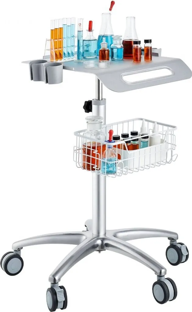 Chariot de soins mobile pour clinique et cabinet avec panier pratique