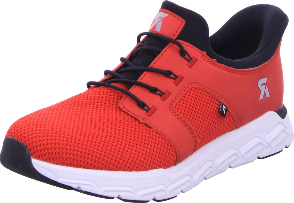 Rieker Damen-Sneaker-Slipper Ready2GO Rot-Schwarz-Weiß, Farbe:rot, EU Größe:36