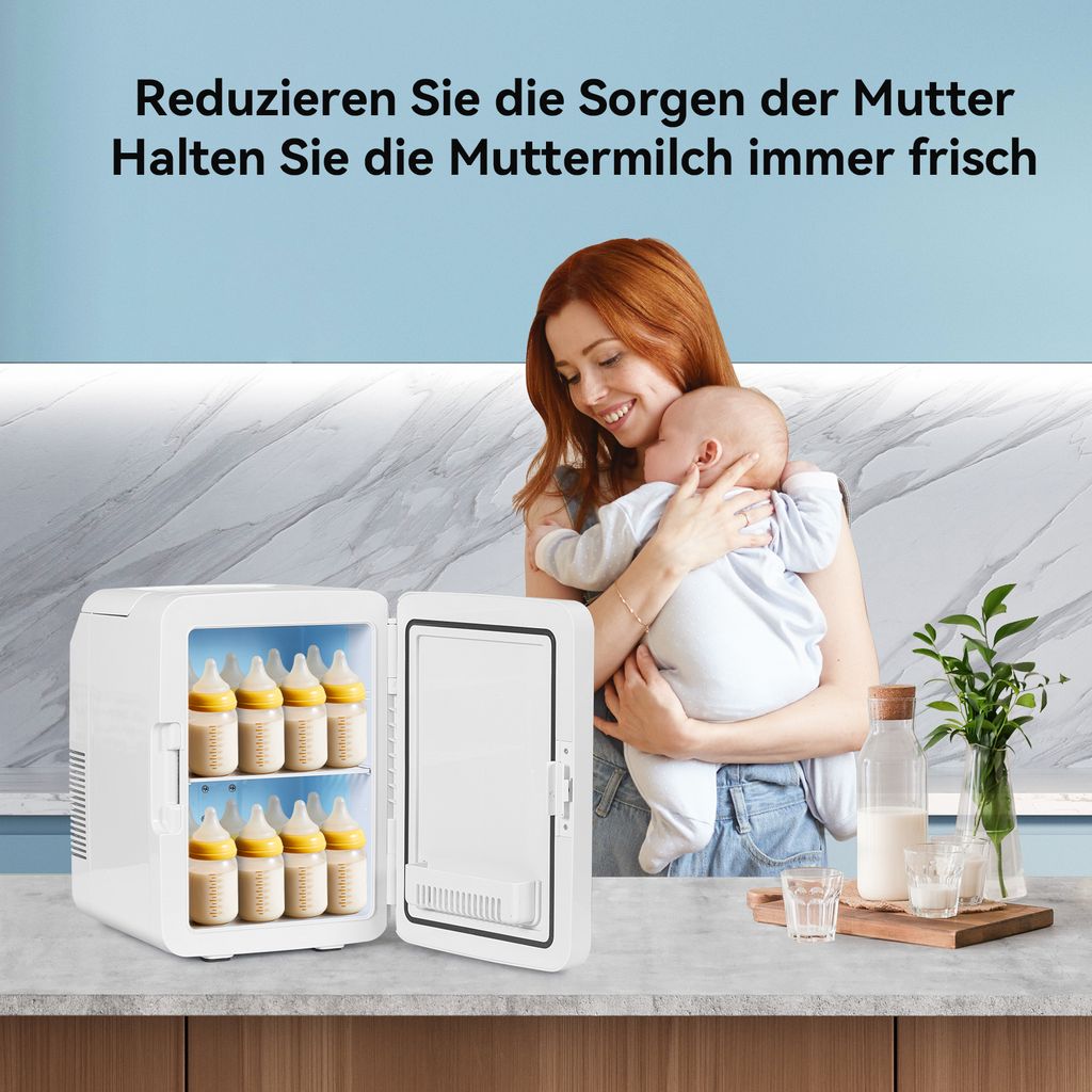 Puluomis Mini Kühlschrank 10L  mit  Spiegel tragbar für Produktbild 7