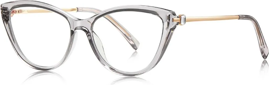 VeyRey Occhiali Donna Cat-Eye Blu Vintage: Protezione Luce Blu PC