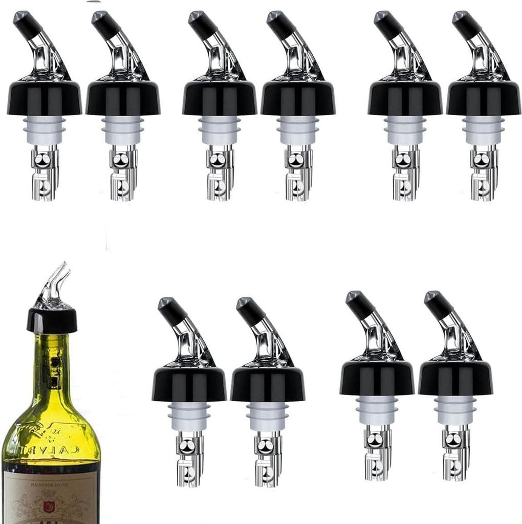10 Stück Automatisch gemessener Flaschenausgießer Quick Shot Spirituosenausgießer Getränke Wein Cocktail Spender Home Bar Werkzeuge 30 ml