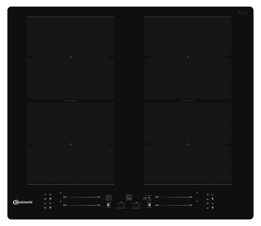 Bauknecht BS 1260F NE Kochfeld FlexiSpace ActiveHeat Touch Produktbild 