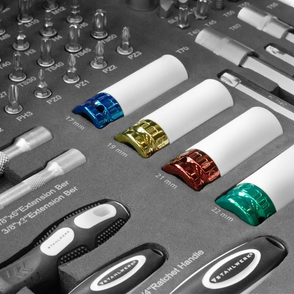 Coffret d'outils 186 pièces STAHLWERK pour ne plus jamais manquer de douilles - 5