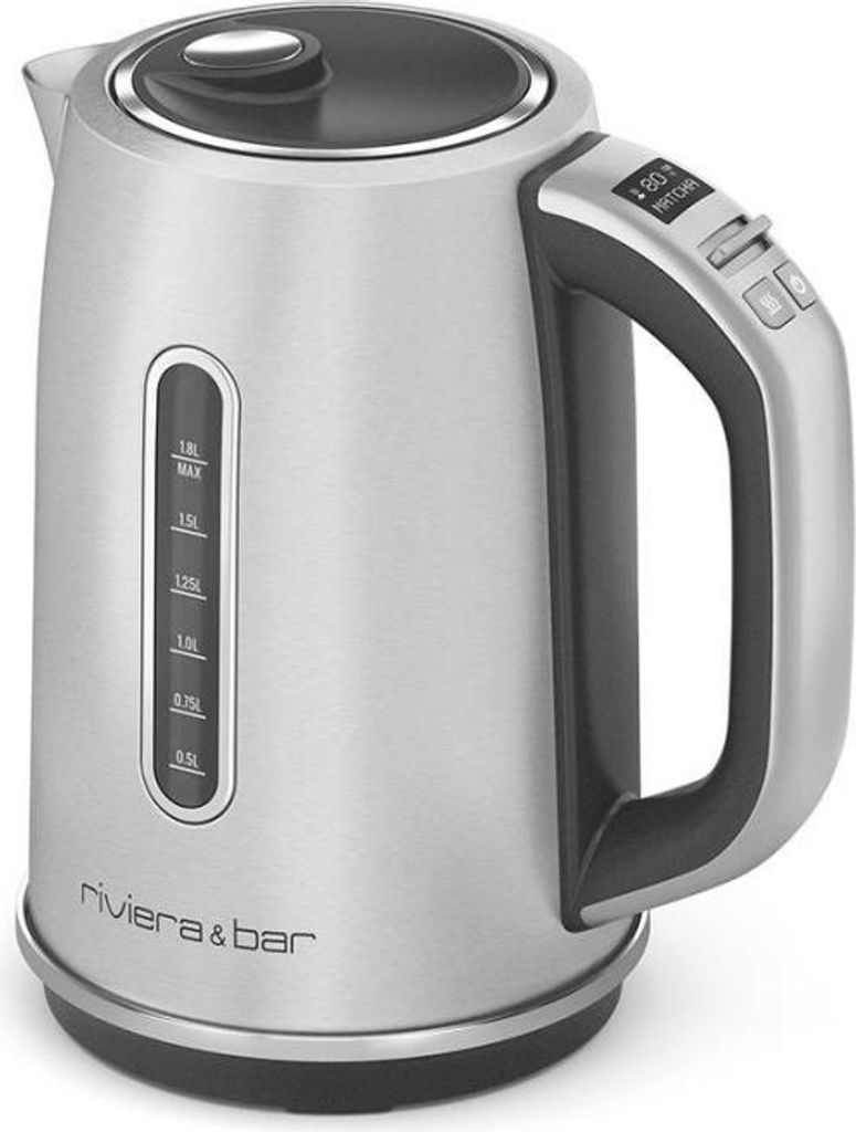 Wasserkocher 1,8 l, 2200 w, schwarz und edelstahl Riviera & bar BBT660