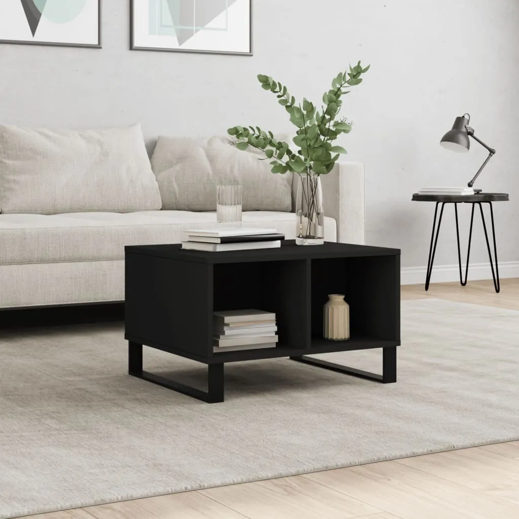 Maison Exclusive Tavolino da Caffè Nero 60x50 cm | Design Ligneo Minimal