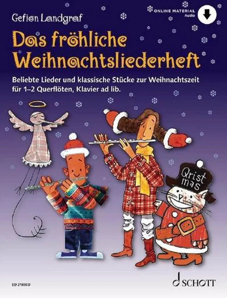 Musique de Noël pour enfants Das fröhliche Weihnachtsliederheft Spielbuch