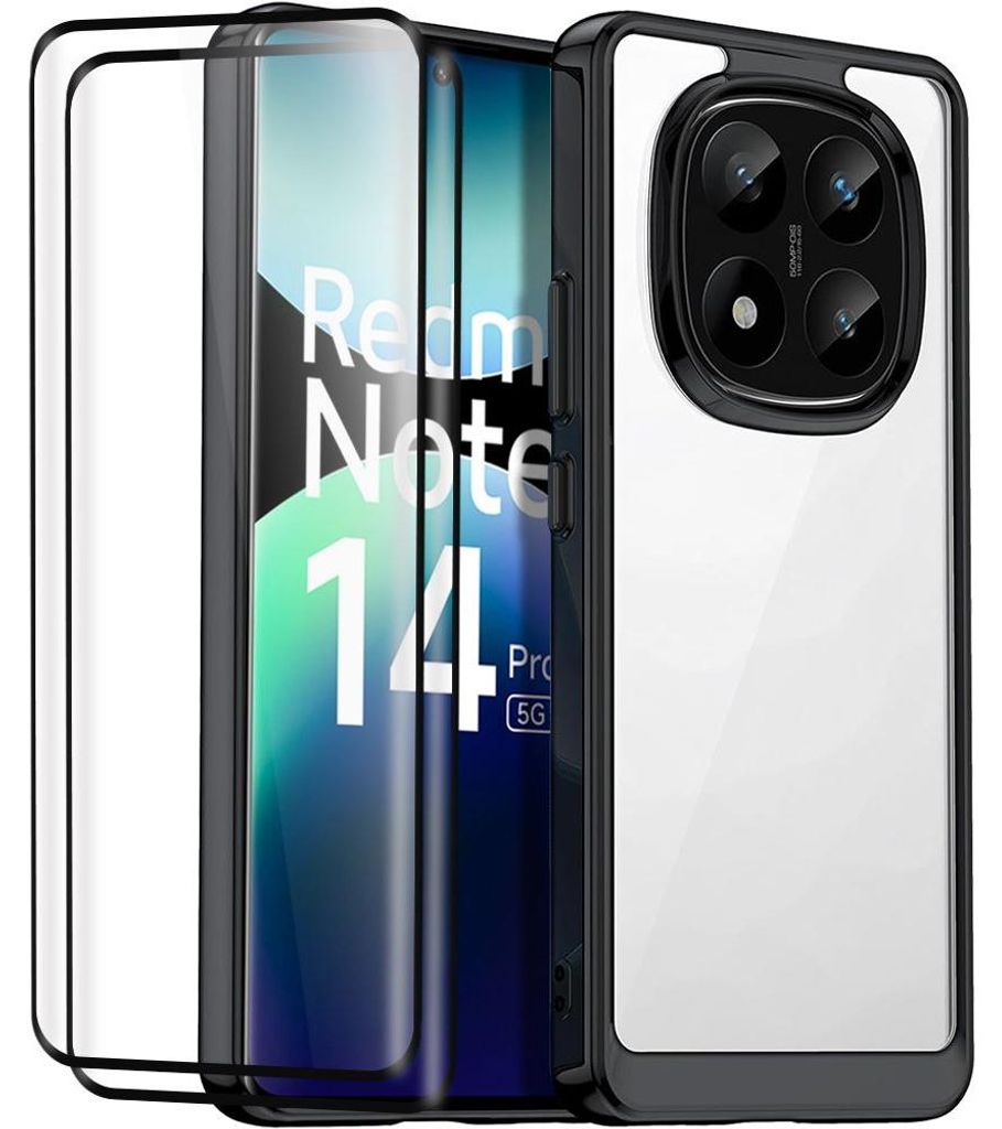 Coque + 2 Verres Trempés pour Xiaomi Redmi Note 14 Pro Plus Image du produit 