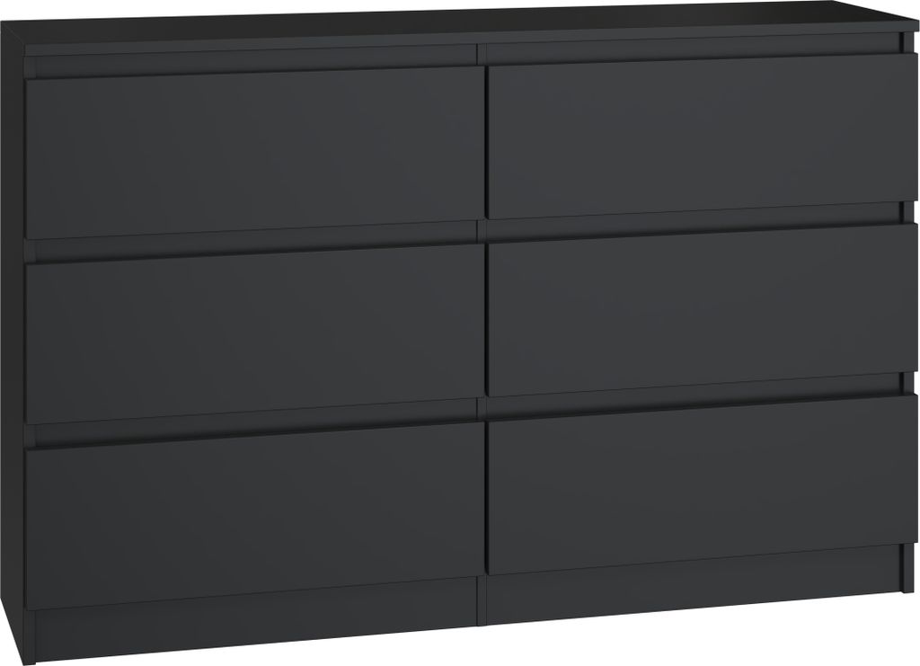 Komoda Malwa M6/120 CZARNY Zdjęcie produktu 