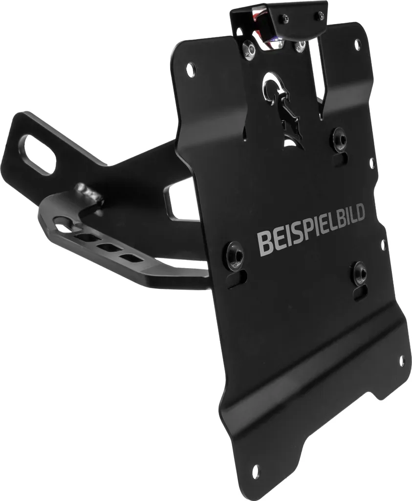Portatarga Laterale per Hyosung GV 650 Aquila ZIEGER Nero
