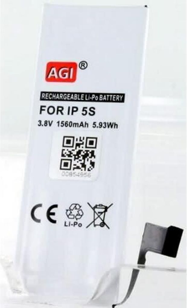 Akku für Apple iPhone 5S Li-Pol 3,8 Volt 1500 mAh schwarz.