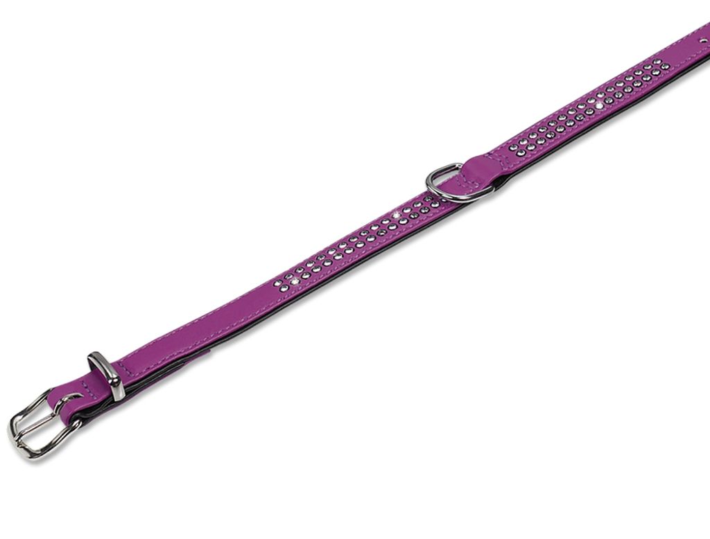 Nobby Halsband "Crystal" flieder/schwarz 42cm (32-37cm)