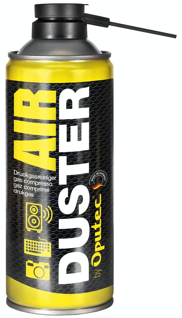Oputec 1x 400ml Druckluftspray Air Duster Tastatur Reiniger Produktbild 